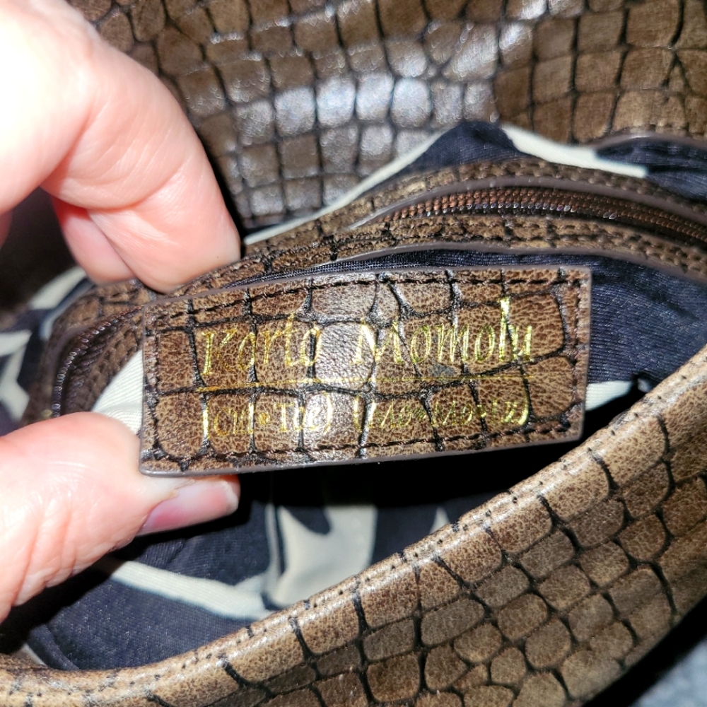 Korto Momolu crocodile print bag